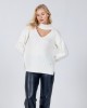 Aggel Knitwear Cutout Sweater Ivory