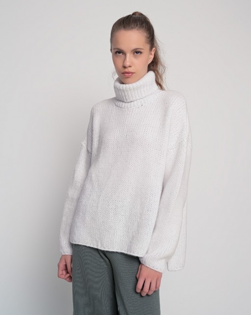 Aggel Knitwear Blend Sweater Ivory
