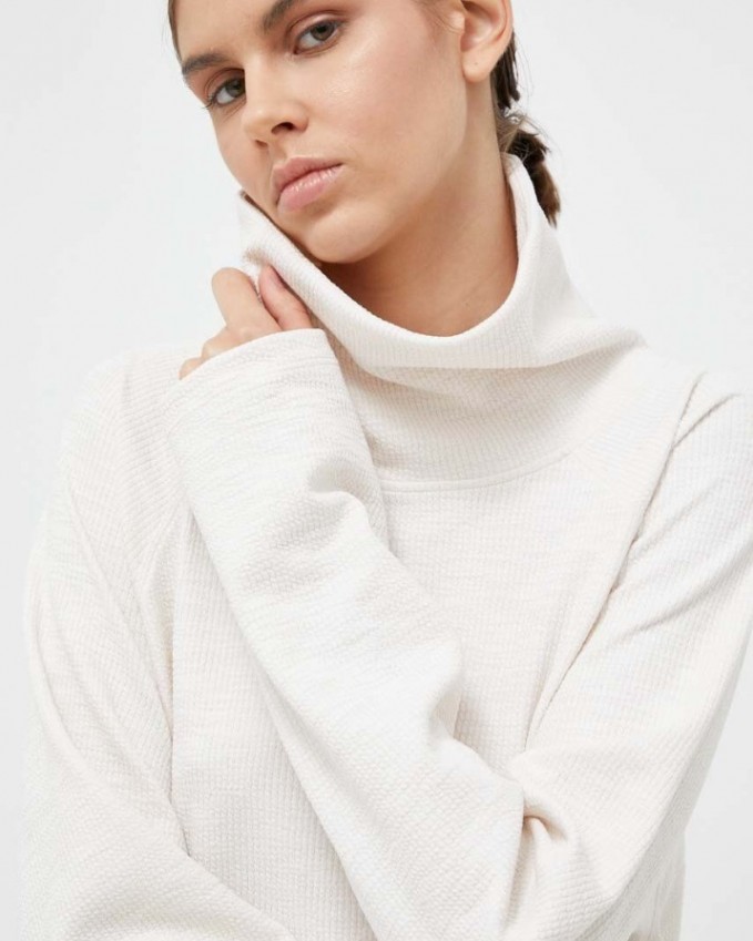 DKNY Long Sleeve Sweater Beige